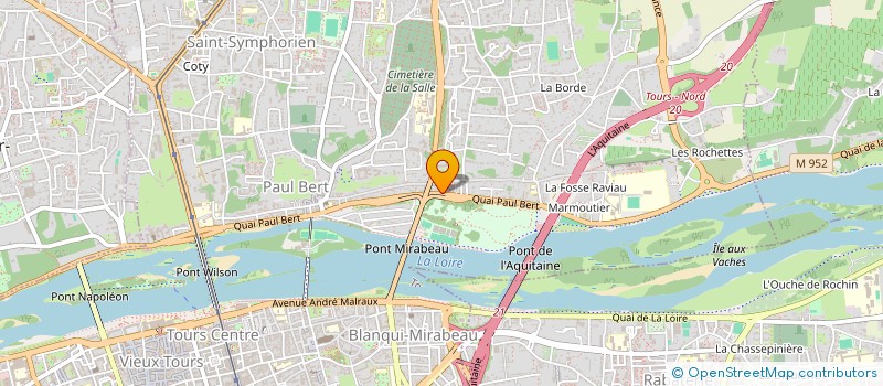 localisation de l'entreprise FRACA 37 à TOURS
