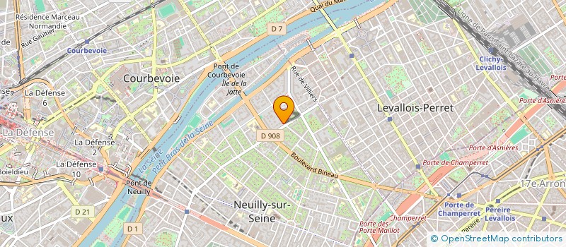 localisation de l'entreprise FRACAR à NEUILLY-SUR-SEINE