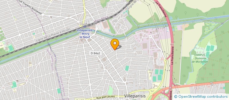 localisation de l'entreprise FRACASSI à VILLEPARISIS