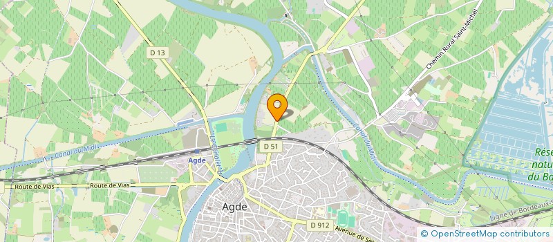 localisation de l'entreprise FRACED  AGDE