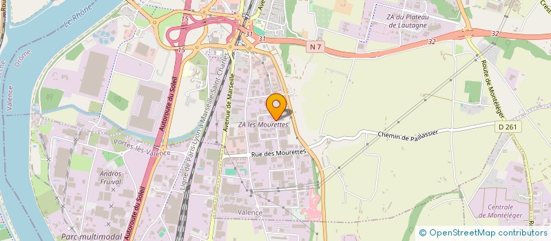 localisation de l'entreprise FRACHON INDUSTRIE  VALENCE