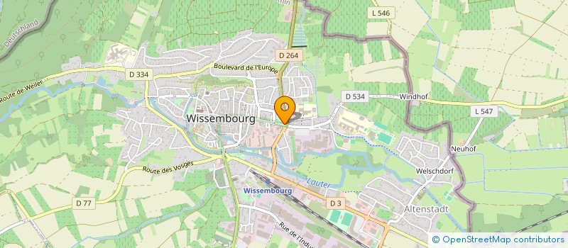 localisation de l'entreprise FRACHTENKONTOR, BUREAU INT DE FRET SARL à WISSEMBOURG