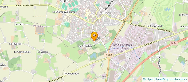 localisation de l'entreprise FRACOL  LE RHEU