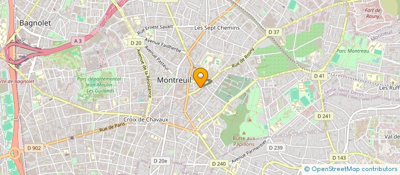 localisation de l'entreprise FRACOL CONSTRUCTION & RENOVATION à MONTREUIL