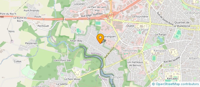 localisation de l'entreprise FRACOLYNE à VANNES