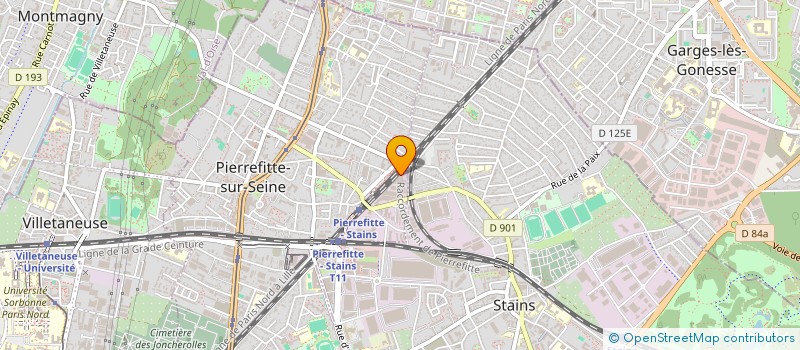 localisation de l'entreprise FRACOM à PIERREFITTE-SUR-SEINE