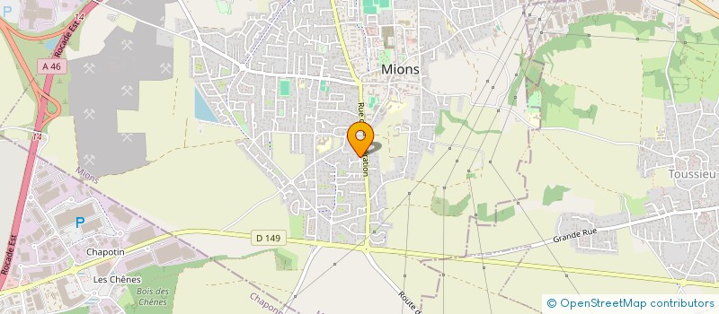 localisation de l'entreprise FRACOMBAR  MIONS