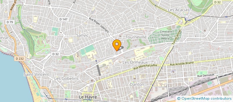 localisation de l'entreprise FRACTAL-H  LE HAVRE