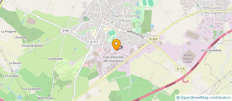 localisation de l'entreprise FRACTALE  VERRIERES-EN-ANJOU