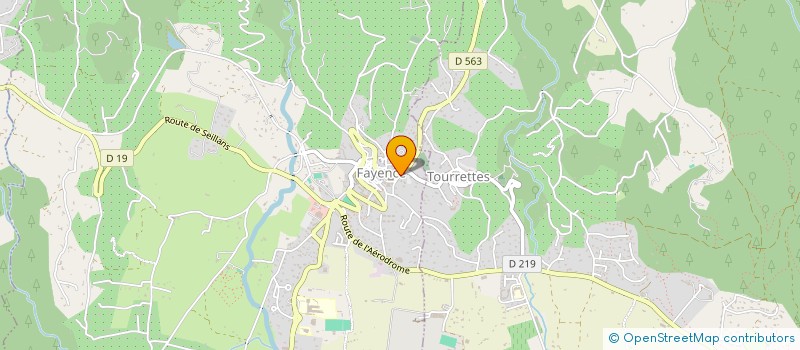 localisation de l'entreprise FRACTALE TEG à FAYENCE