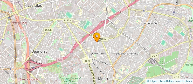 localisation de l'entreprise FRACTALES LIEN SOCIAL EDUC POPULAIRE à MONTREUIL