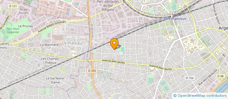 localisation de l'entreprise FRAD TRANSPORT  ARGENTEUIL