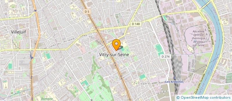 localisation de l'entreprise FRADE BTP SARL  VITRY-SUR-SEINE