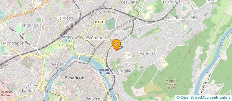 localisation de l'entreprise FRADEC SOC à BESANCON