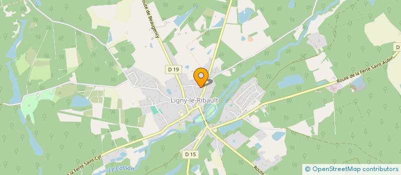 localisation de l'entreprise FRADEKE à LIGNY-LE-RIBAULT