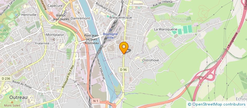 localisation de l'entreprise FRADELIE  BOULOGNE-SUR-MER