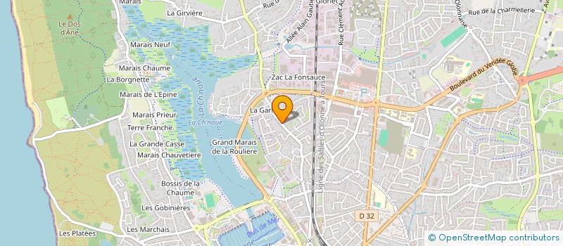 localisation de l'entreprise FRADET ALAIN ET FRADET FREDDY à LES SABLES D'OLONNE