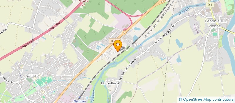 localisation de l'entreprise FRADET PNEUS  NAINTRE