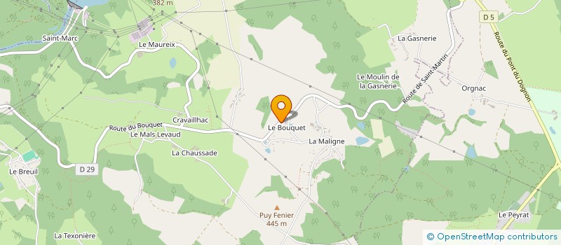 localisation de l'entreprise FRADET YVES à SAINT-MARTIN-TERRESSUS