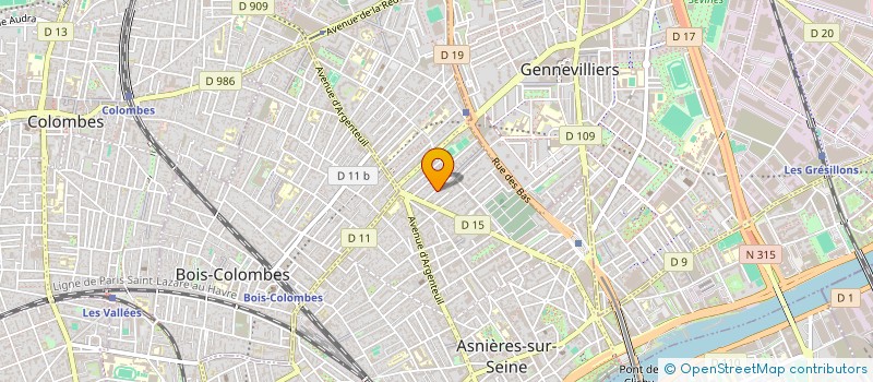 localisation de l'entreprise FRADIA  ASNIERES-SUR-SEINE