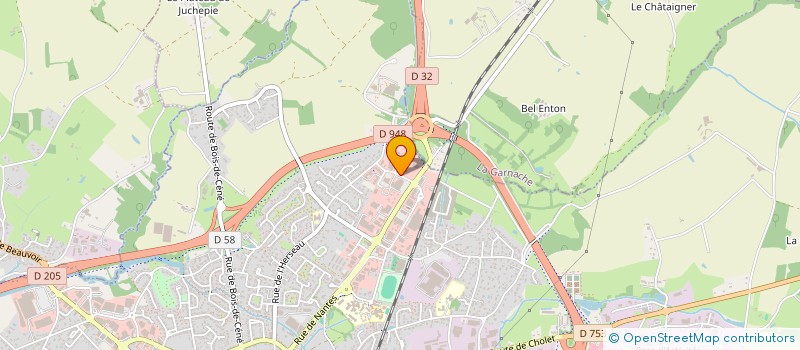 localisation de l'entreprise FRADIN à CHALLANS