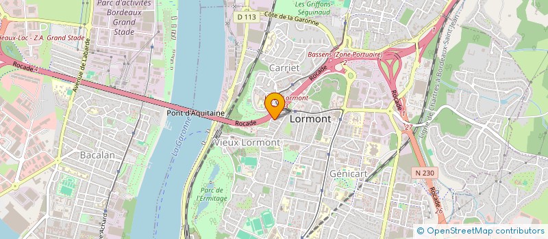 localisation de l'entreprise FRADIN COUNORD à LORMONT