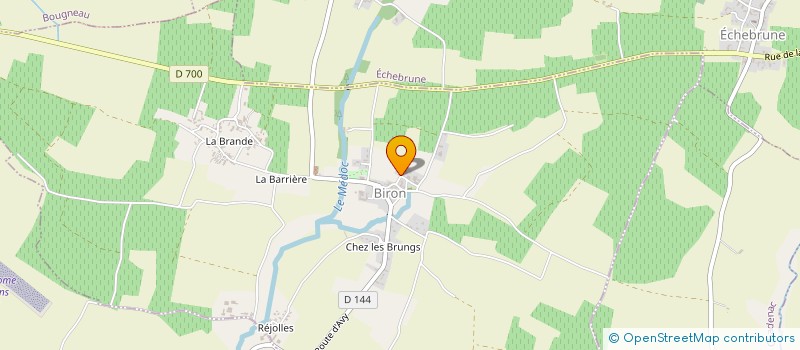 localisation de l'entreprise FRADIN MATHIEU PEINTURE  BIRON