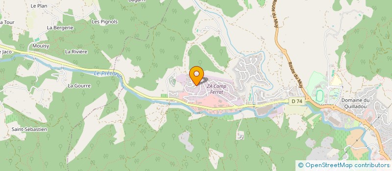 localisation de l'entreprise FRADIT à SAINTE-MAXIME