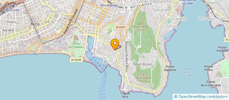 localisation de l'entreprise FRADMATOR à NICE