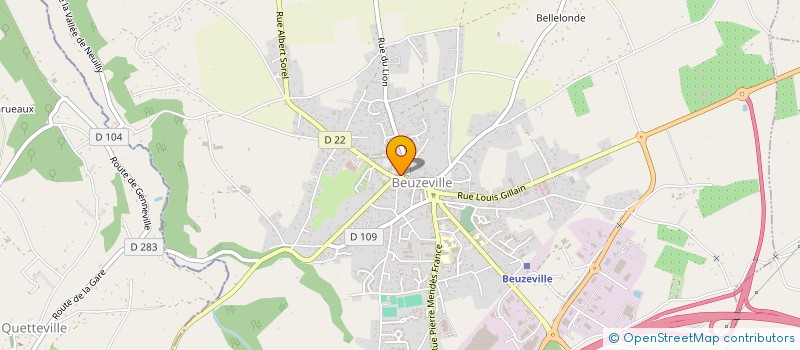 localisation de l'entreprise FRADO à BEUZEVILLE
