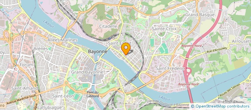 localisation de l'entreprise FRADOM à BAYONNE