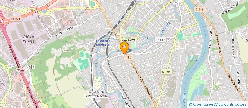 localisation de l'entreprise FRADUO CORBEIL à CORBEIL-ESSONNES