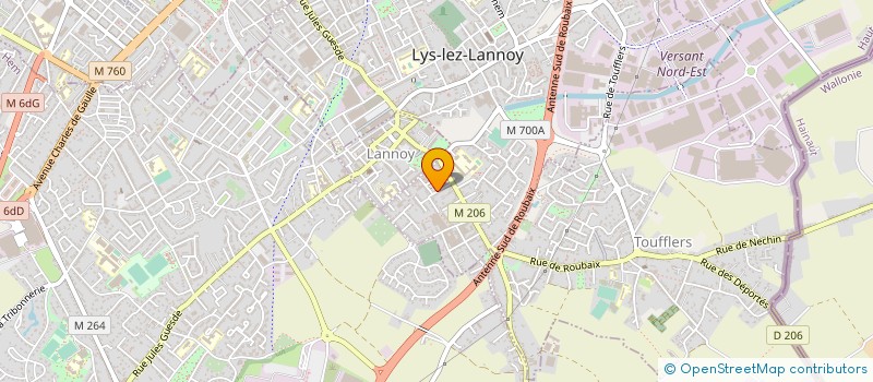 localisation de l'entreprise FRAEL VOYANCE  LYS-LEZ-LANNOY