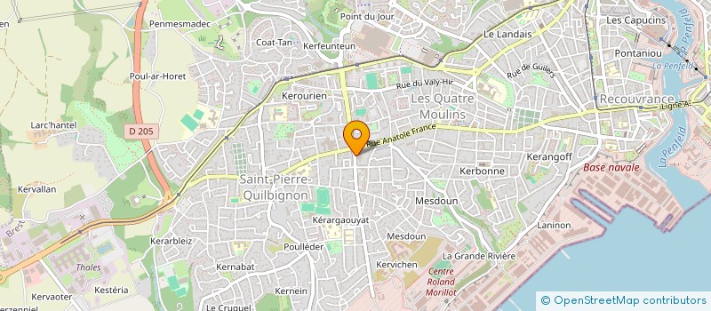 localisation de l'entreprise FRAGAN à BREST