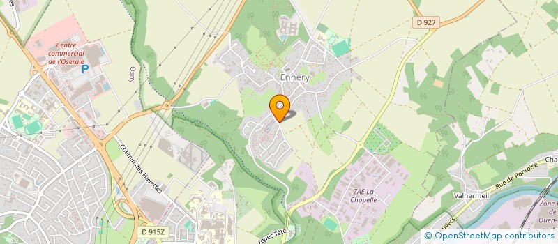 localisation de l'entreprise FRAGER  ENNERY