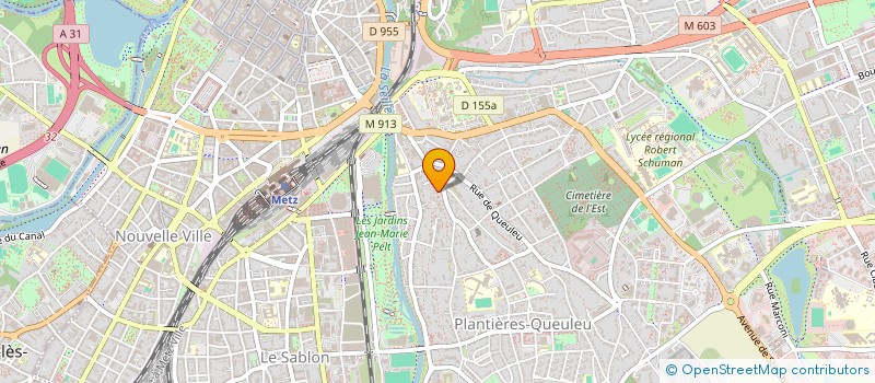 localisation de l'entreprise FRAGER  METZ