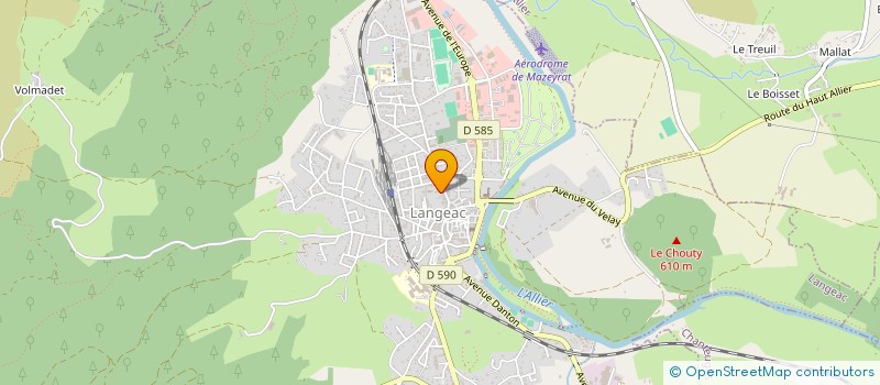 localisation de l'entreprise FRAGG à MAZEYRAT D ALLIER