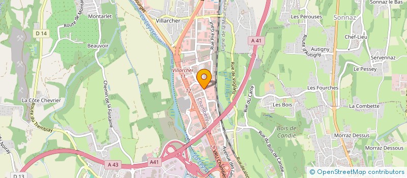 localisation de l'entreprise FRAGI'  CHAMBERY