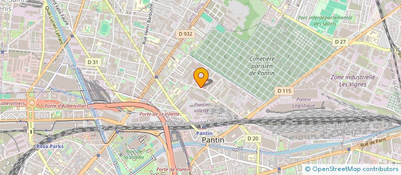 localisation de l'entreprise FRAGILE  PANTIN