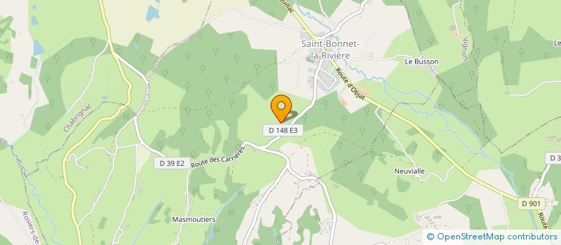 localisation de l'entreprise FRAGNE DELCROIX  SAINT-BONNET-LA-RIVIERE