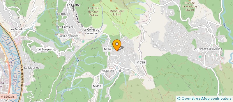 localisation de l'entreprise FRAGOMED à ASPREMONT