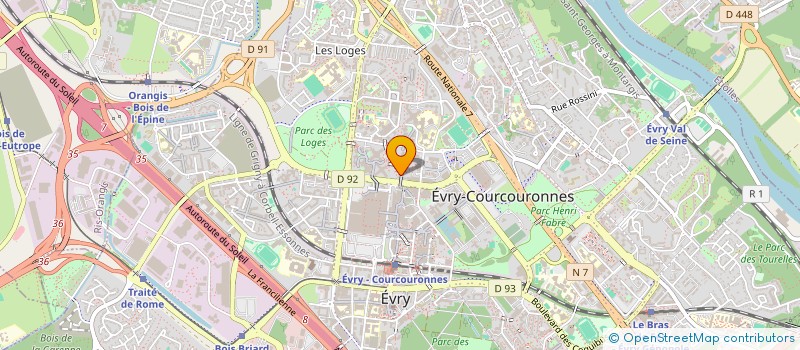 localisation de l'entreprise FRAGRANCE DISTRIBUTION  EVRY-COURCOURONNES