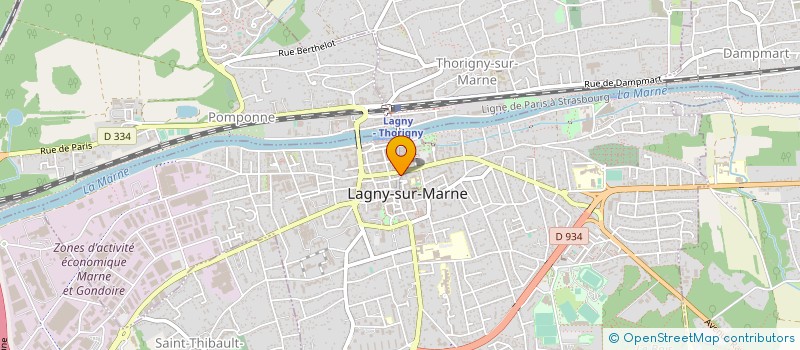 localisation de l'entreprise FRAGRANCES & CIE à LAGNY-SUR-MARNE