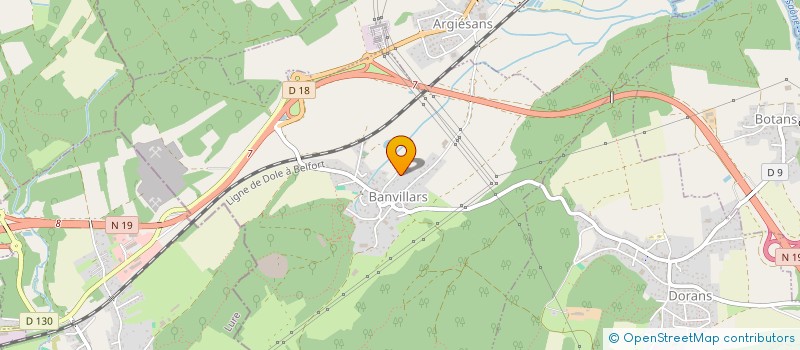 localisation de l'entreprise FRAGYS à BANVILLARS