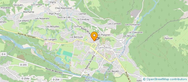 localisation de l'entreprise FRAHAN IMMO  SAMOENS