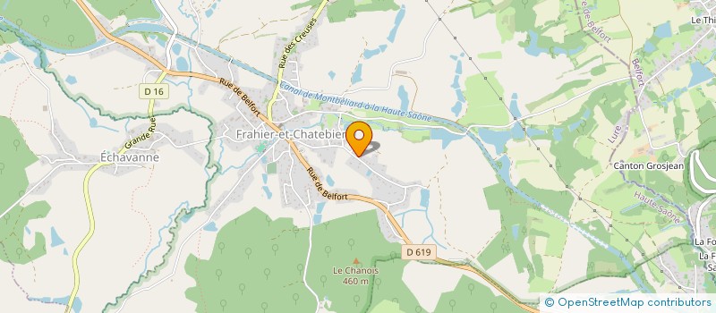 localisation de l'entreprise FRAHIER'STIVAL  FRAHIER-ET-CHATEBIER