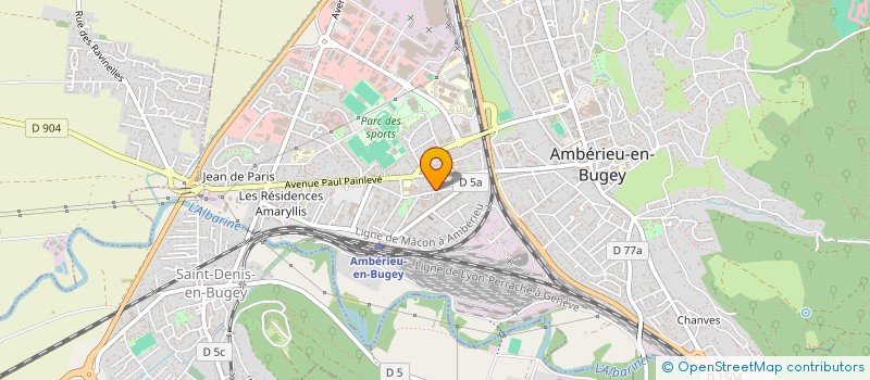 localisation de l'entreprise FRAHUBLOTTE  AMBERIEU-EN-BUGEY