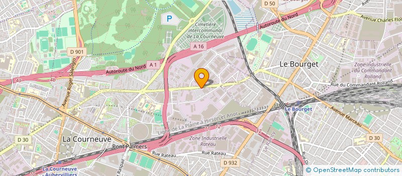 localisation de l'entreprise FRAICHE TECH à LA COURNEUVE