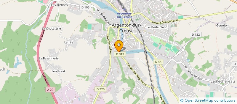 localisation de l'entreprise FRAID'&CO à ARGENTON-SUR-CREUSE