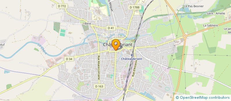 localisation de l'entreprise FRAIDIS à CHATEAUBRIANT